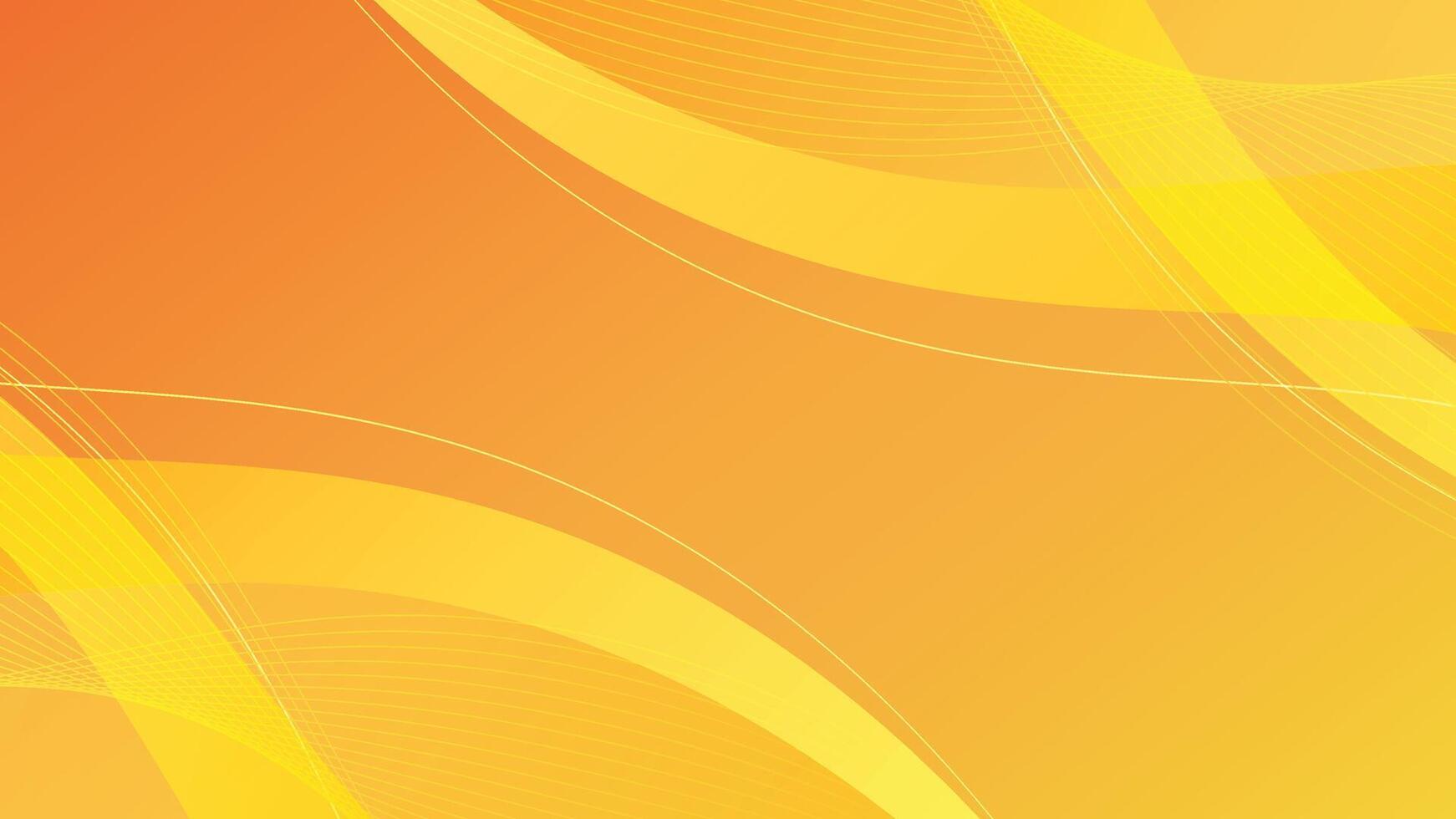 Abstract Orange Background with Trendy Modern Wave Banner Background vector