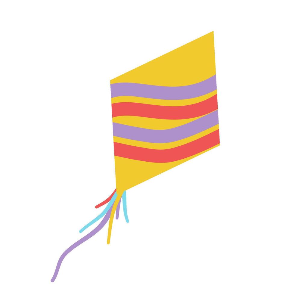 Kite kid toys vector
