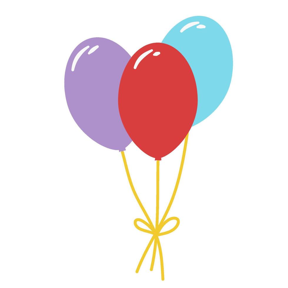 Colorfull balloon fly vector