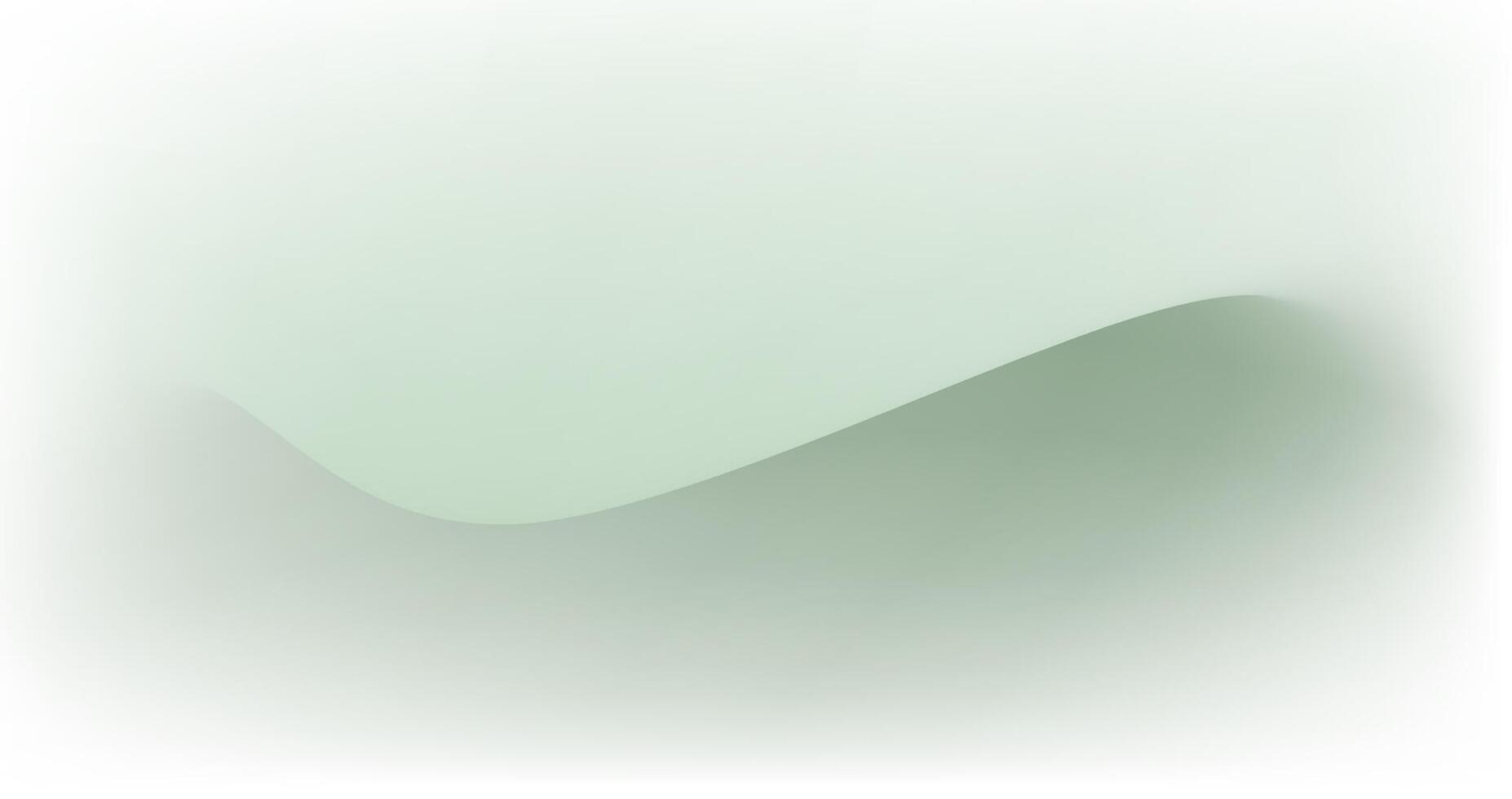 green gradient color wave background in the middle with soft and muted colors vector
