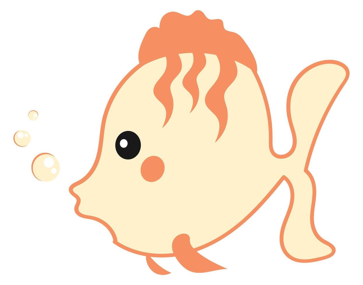 Cute Fish cartoon illustration vector