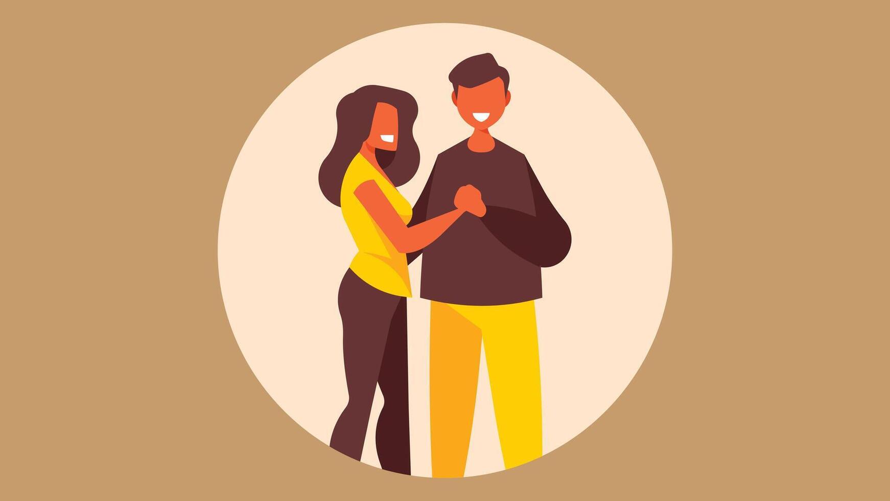 Couple love each other illustration vector