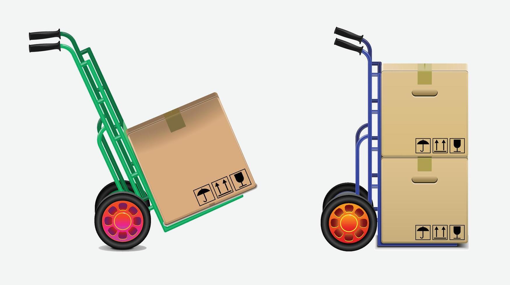 Cargo transportation and delivery illustration vector