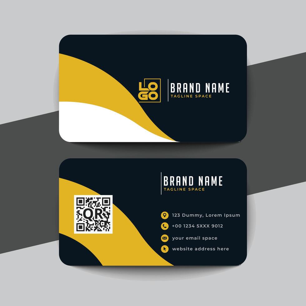 creative modern name card and business card vector