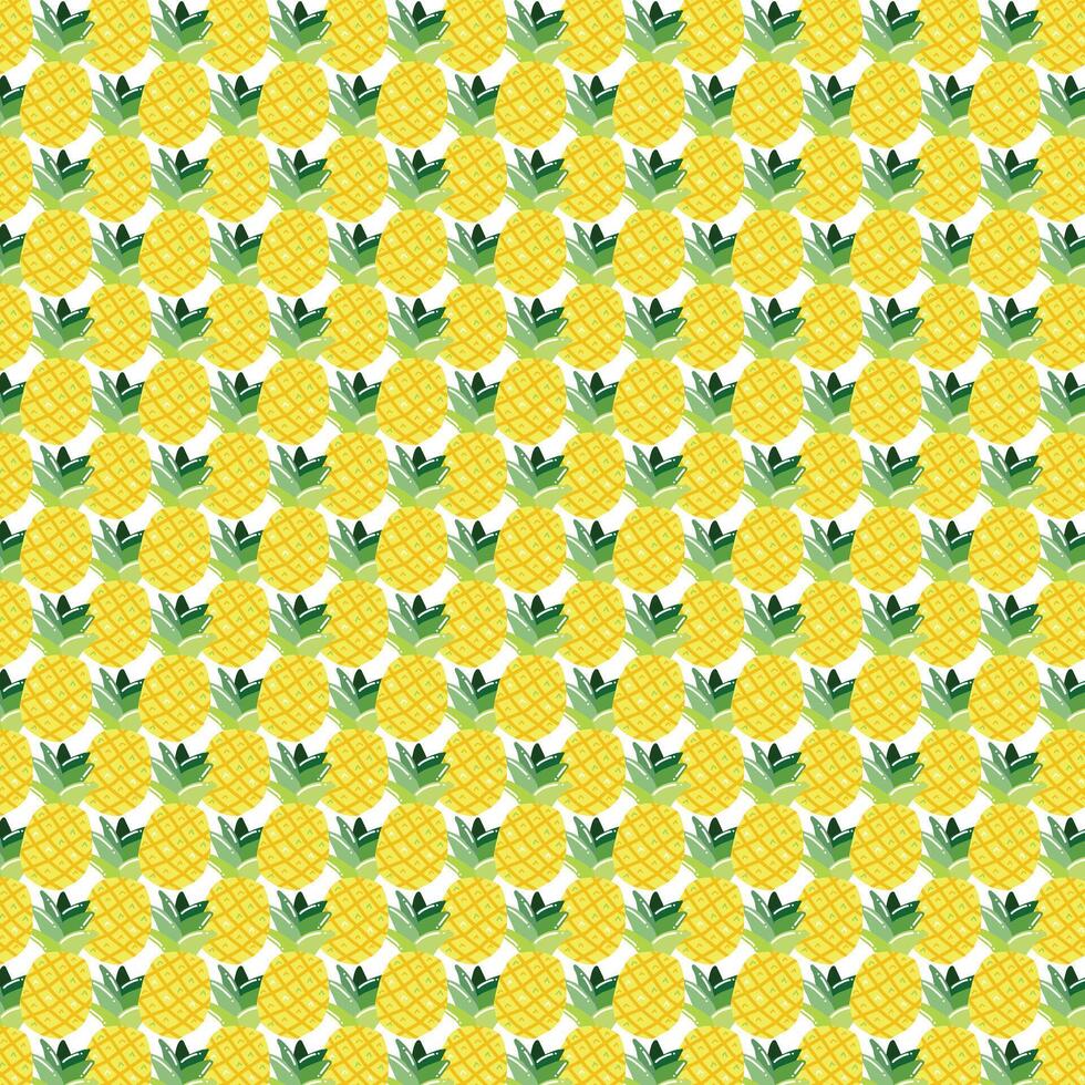 Pineapple pattern background vector