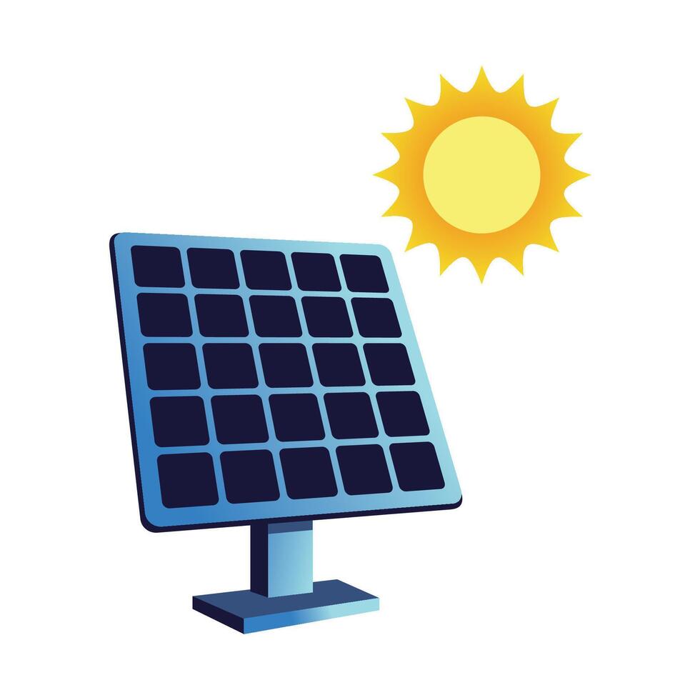 Solar Panel icon design. alternative energy sign and symbol. vector