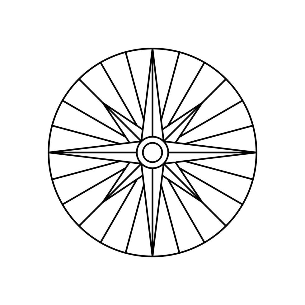 compass icon design. navigation guidance sign and symbol. vector