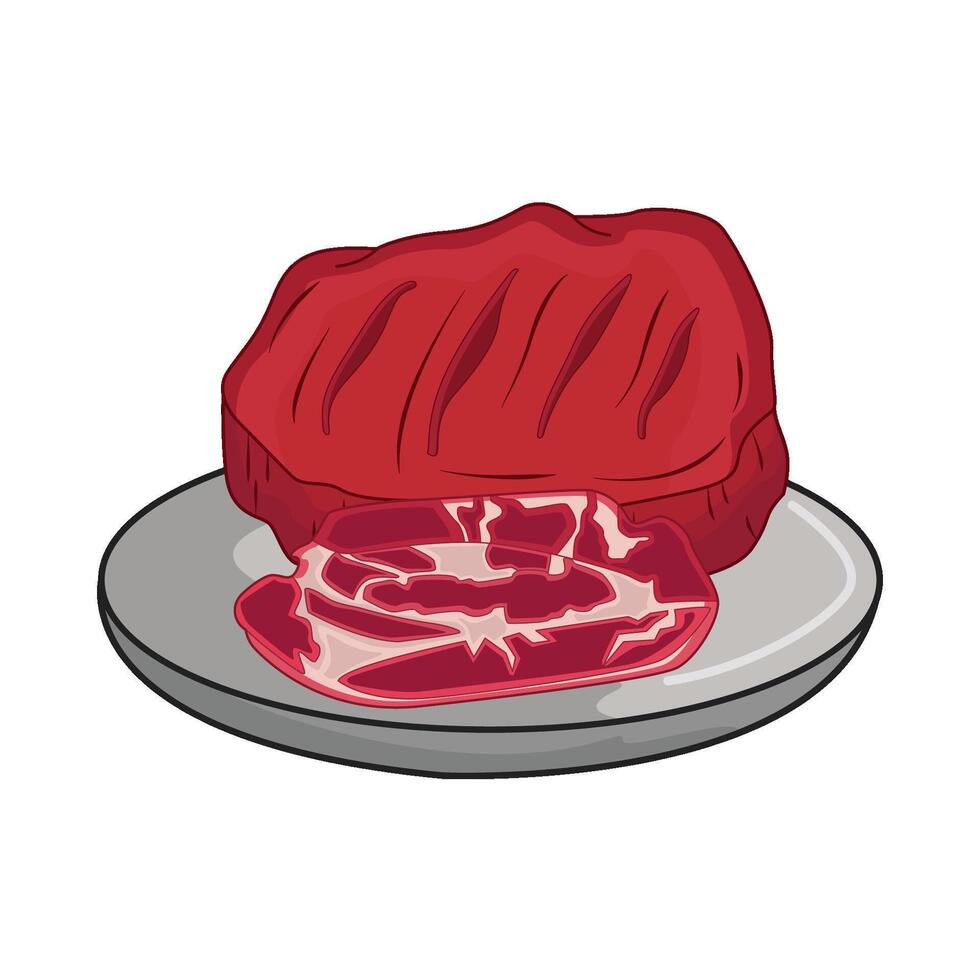 illustration of meat vector