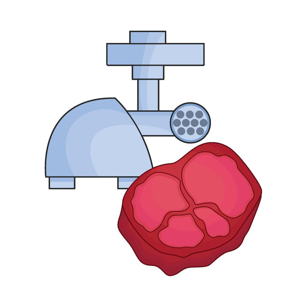 illustration of meat grinder vector