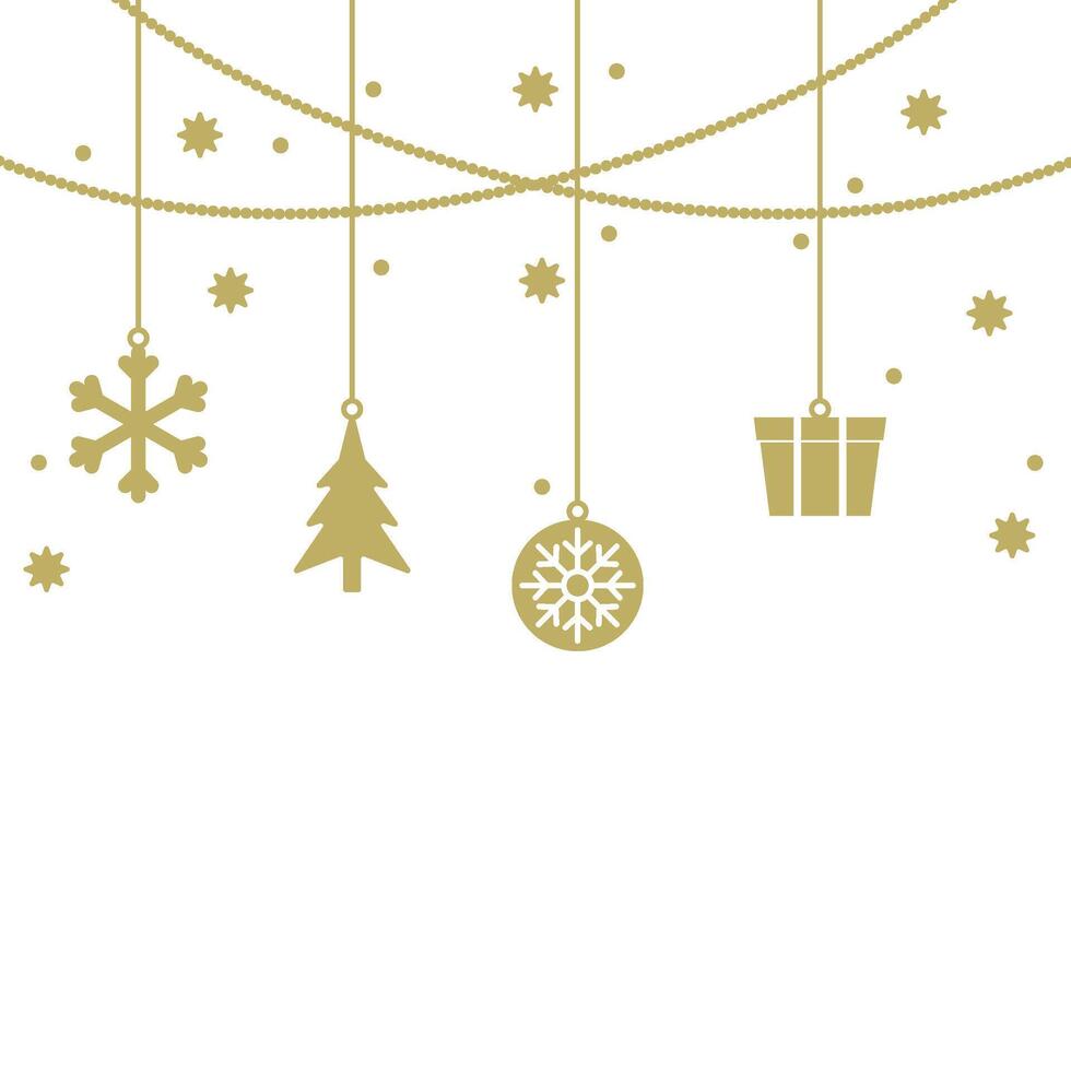 Christmas Header Decoration vector