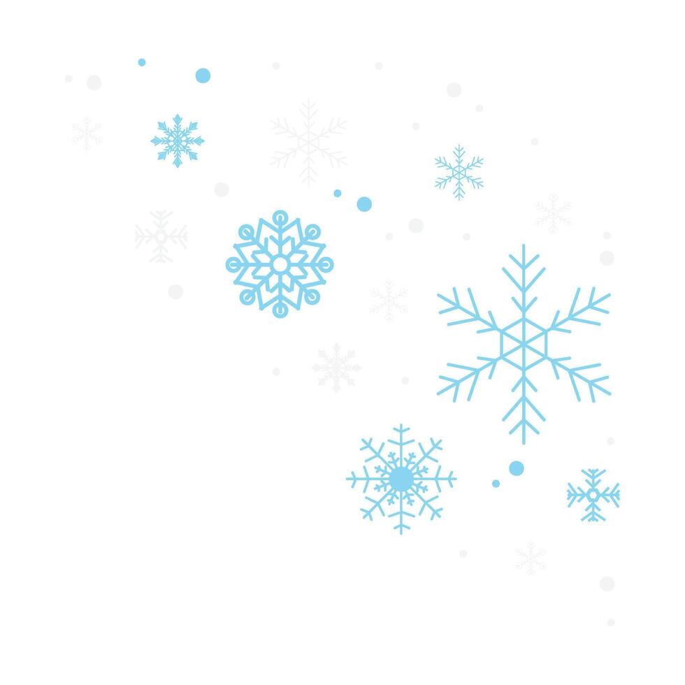 Snowflakes Border Illustration vector