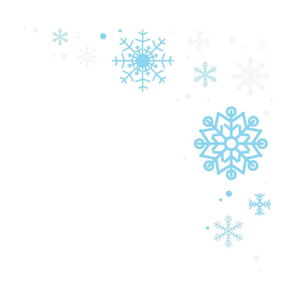 Snowflakes Border Illustration vector