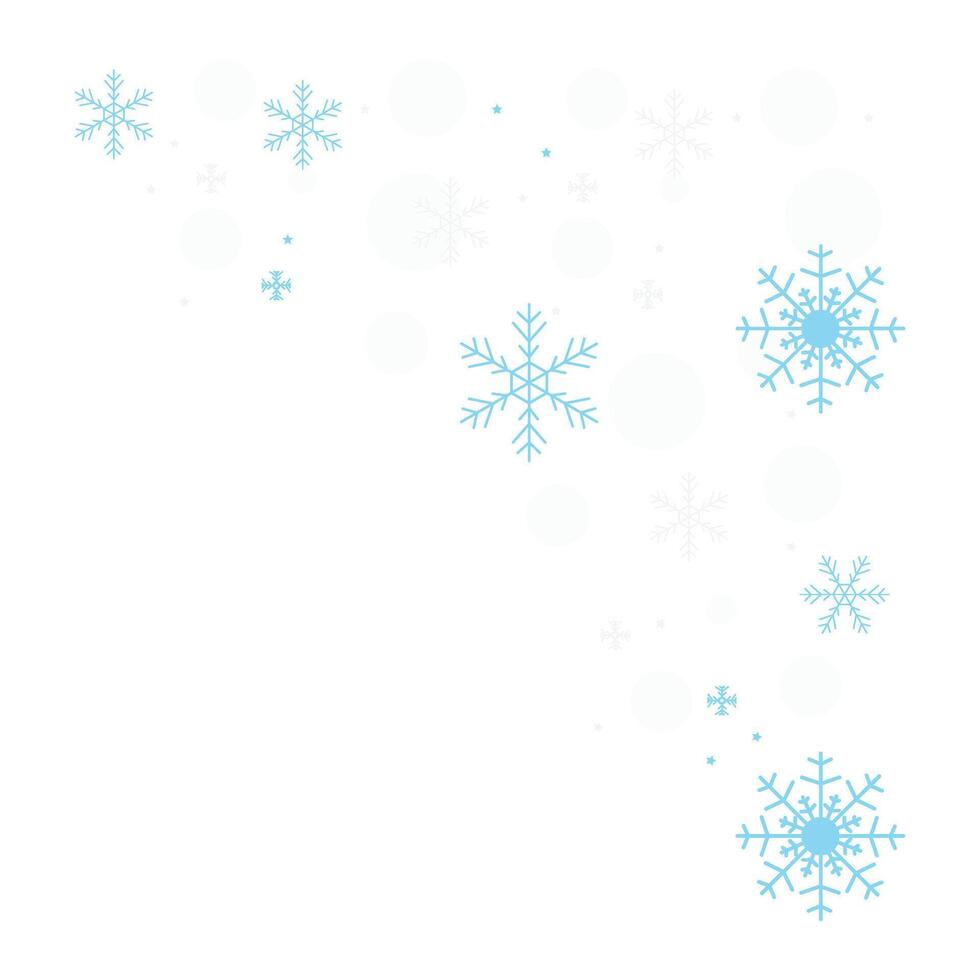 Snowflakes Border Illustration vector