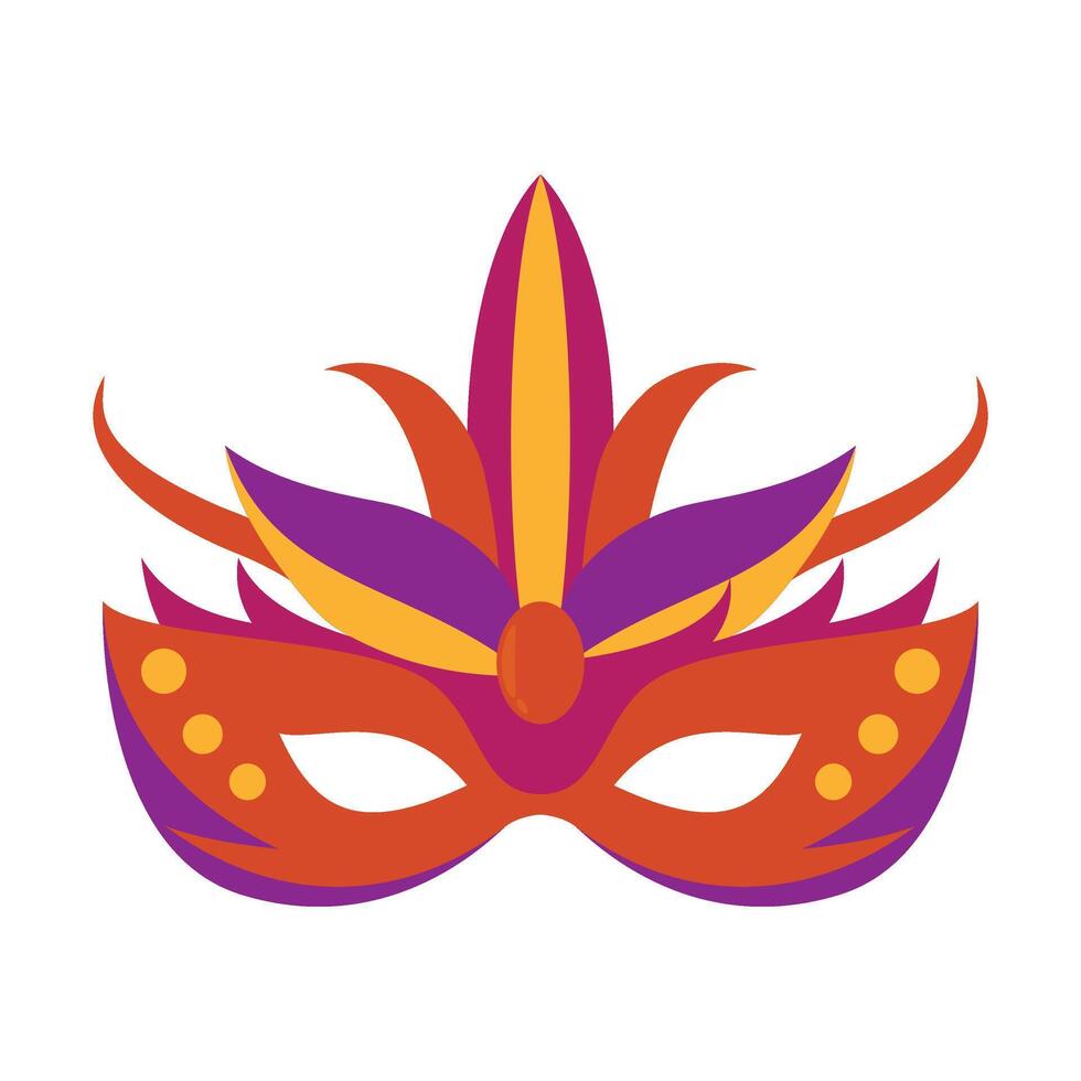 Mardi Gras Mask Illustration vector