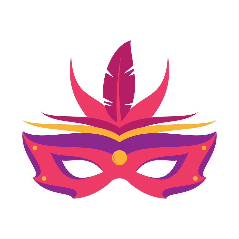 Mardi Gras Mask Illustration vector
