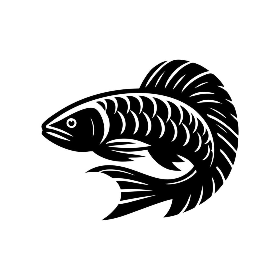 Arowana logo icon. Arowana fish logo illustration design vector