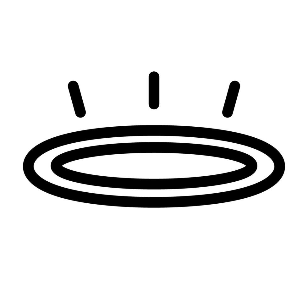 Pop angel ring icon. Halo icon. vector