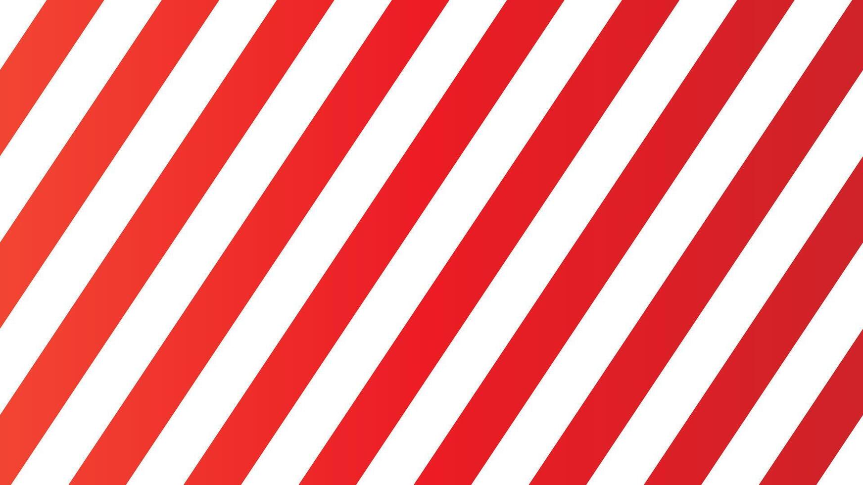 Red and white diagonal striped background. vector