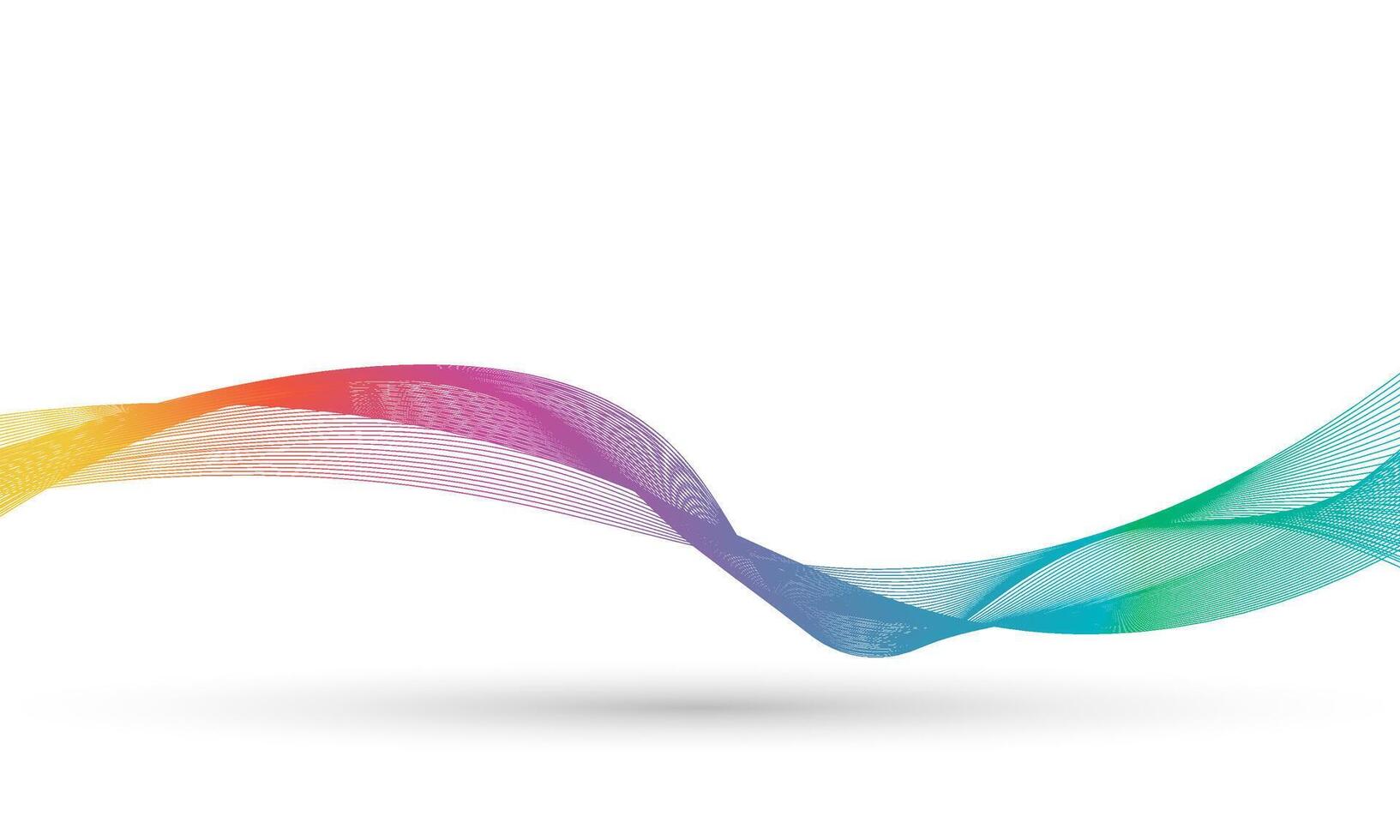 wavy line background with rainbow colors, suitable for backgrounds, presentations, wallpapers, covers, and others vector
