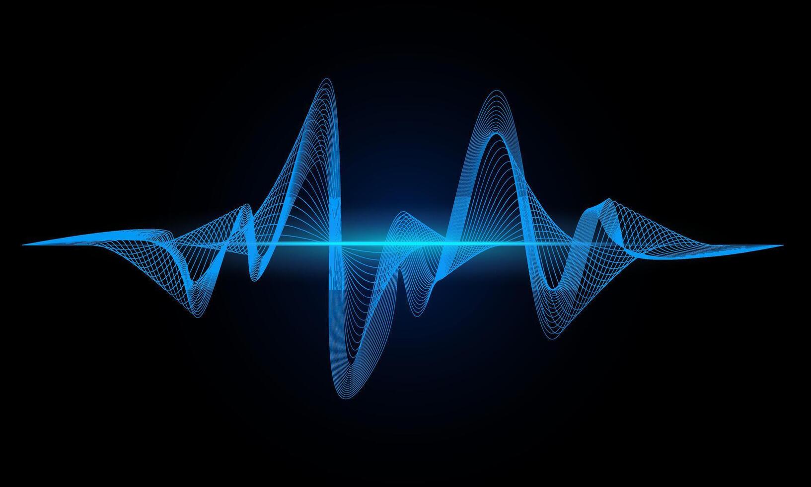 Abstract wave line background, with beautiful light effect vector