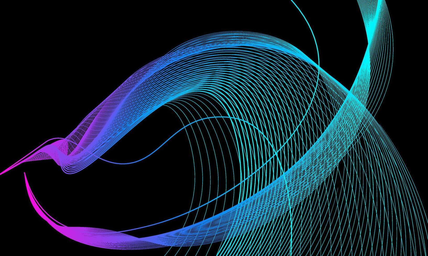 Abstract wave line background, with beautiful light effect vector