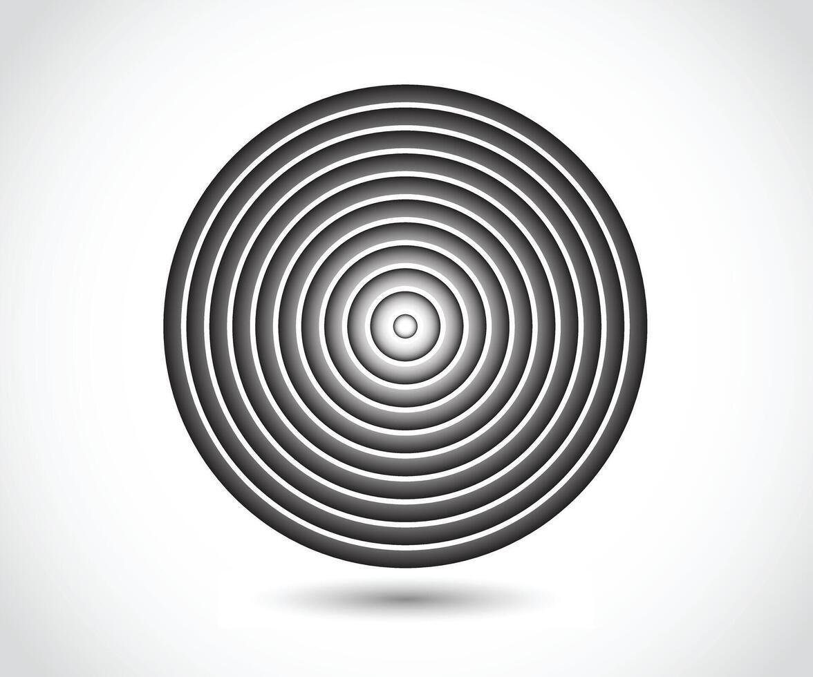 Concentric circle elements. Element for graphic web design, Template for print, textile, wrapping, decoration, illustration vector