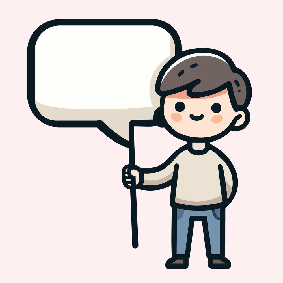 Empty Speech Bubble Social Media Chat vector