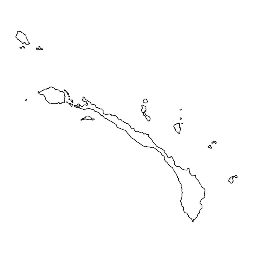 New Ireland Province map, administrative division of Papua New Guinea. illustration. vector