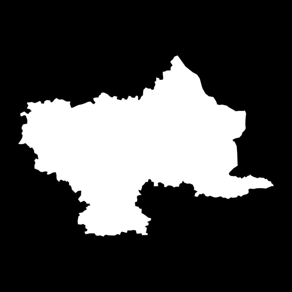 Utena county map, administrative division of Lithuania. illustration. vector