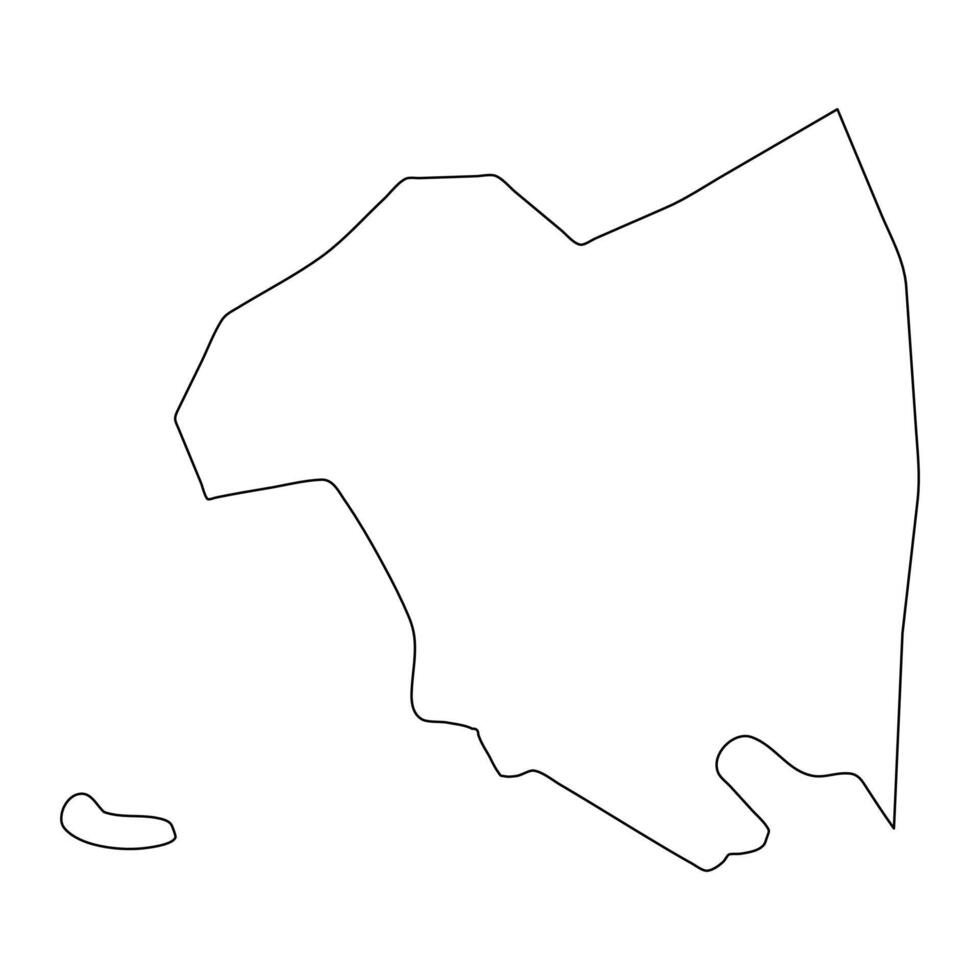 National Capital District map, administrative division of Papua New Guinea. illustration. vector