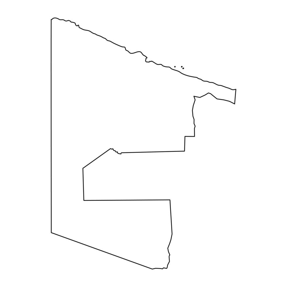 Sandaun Province map, administrative division of Papua New Guinea. illustration. vector