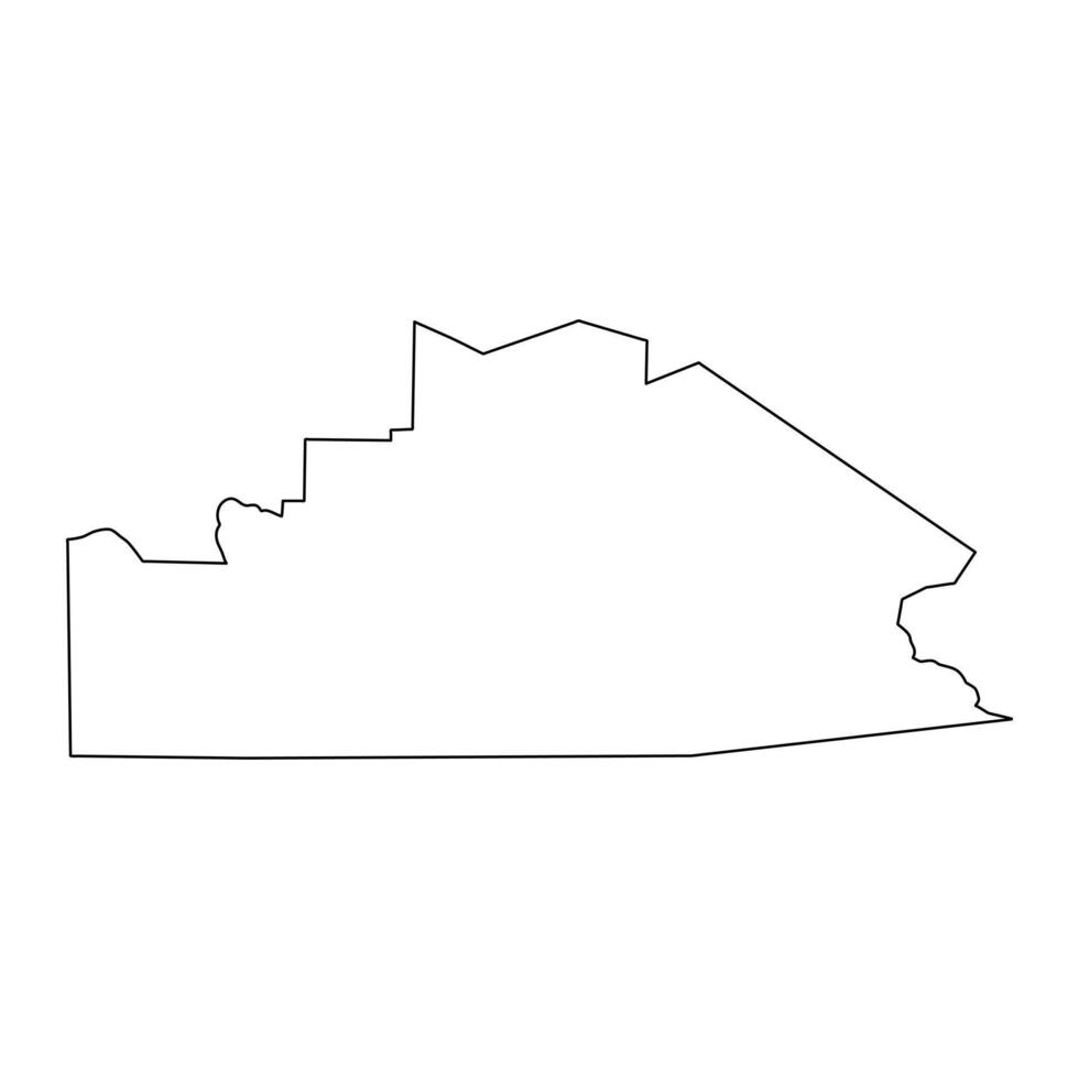 Southern Highlands Province map, administrative division of Papua New Guinea. illustration. vector