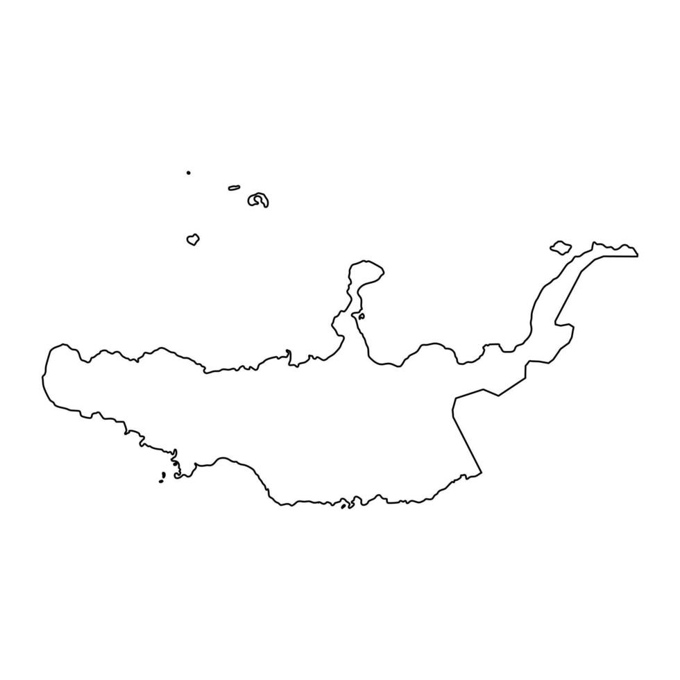 West New Britain Province map, administrative division of Papua New Guinea. illustration. vector