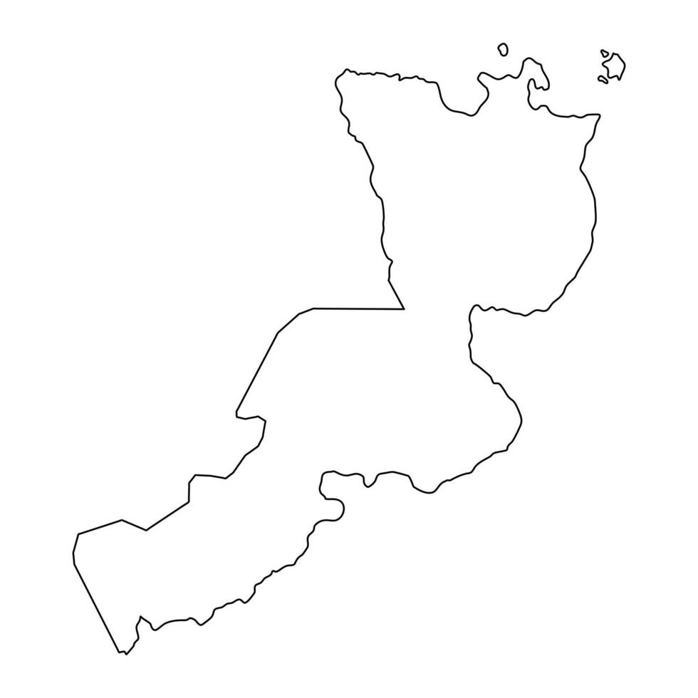 East New Britain Province map, administrative division of Papua New Guinea. illustration. vector