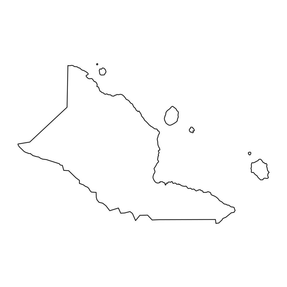 Madang Province map, administrative division of Papua New Guinea. illustration. vector