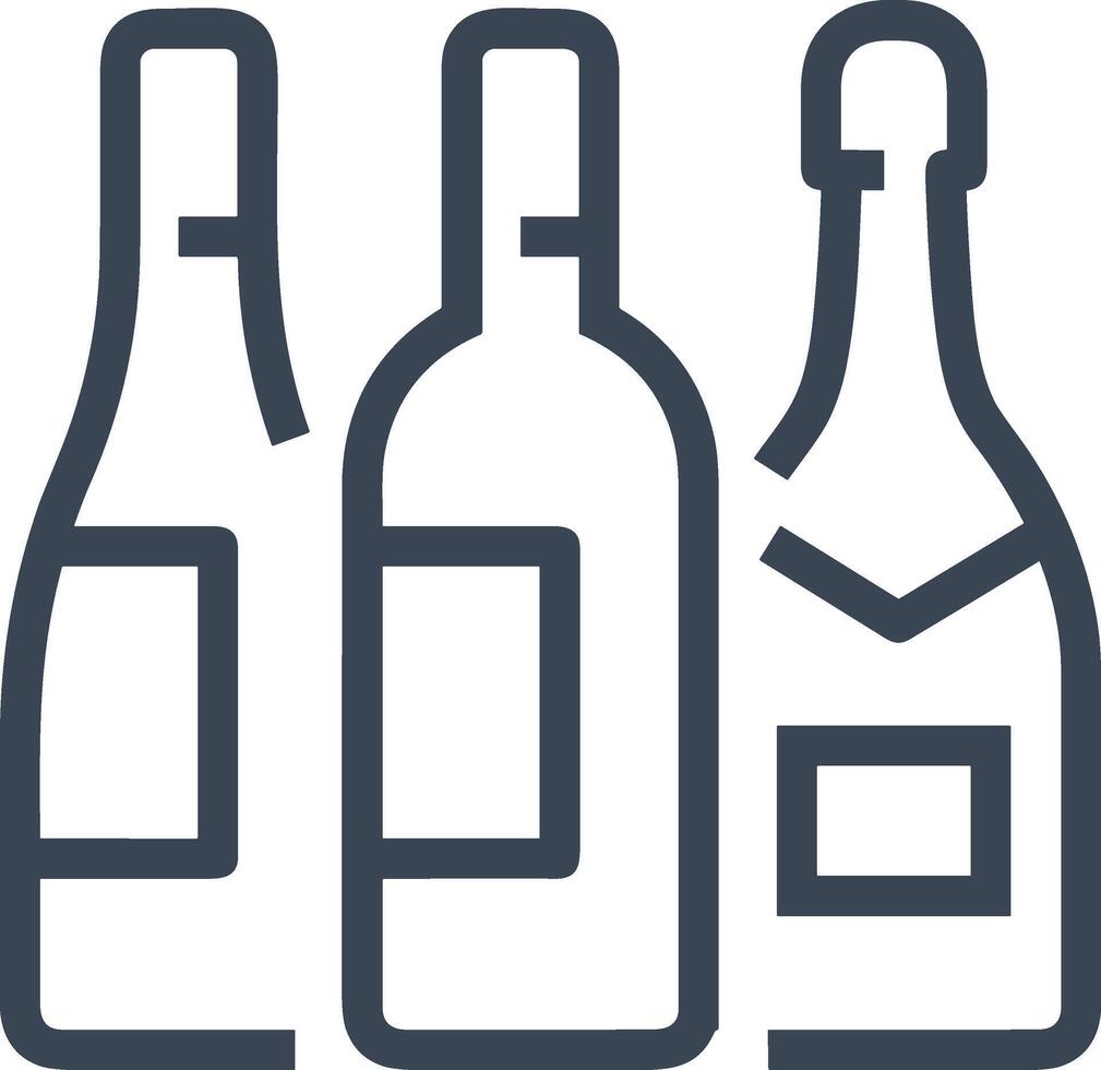 Bottle drink icon symbol image. Illustration of the drink water bottle glass design image vector