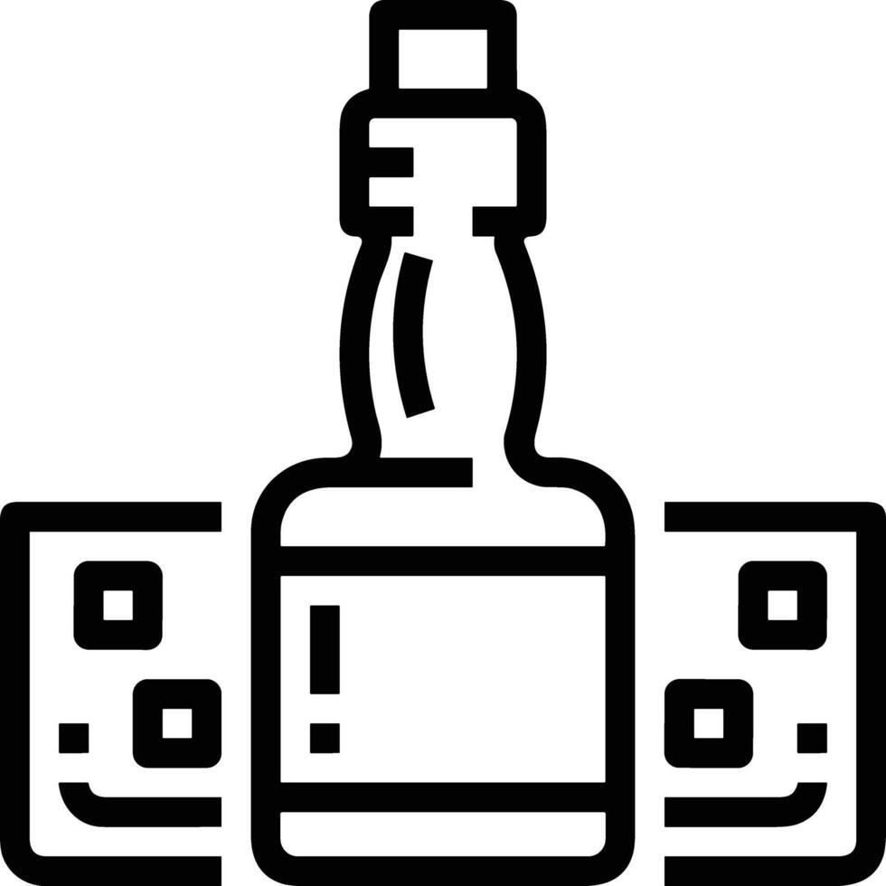 Bottle drink icon symbol image. Illustration of the drink water bottle glass design image vector