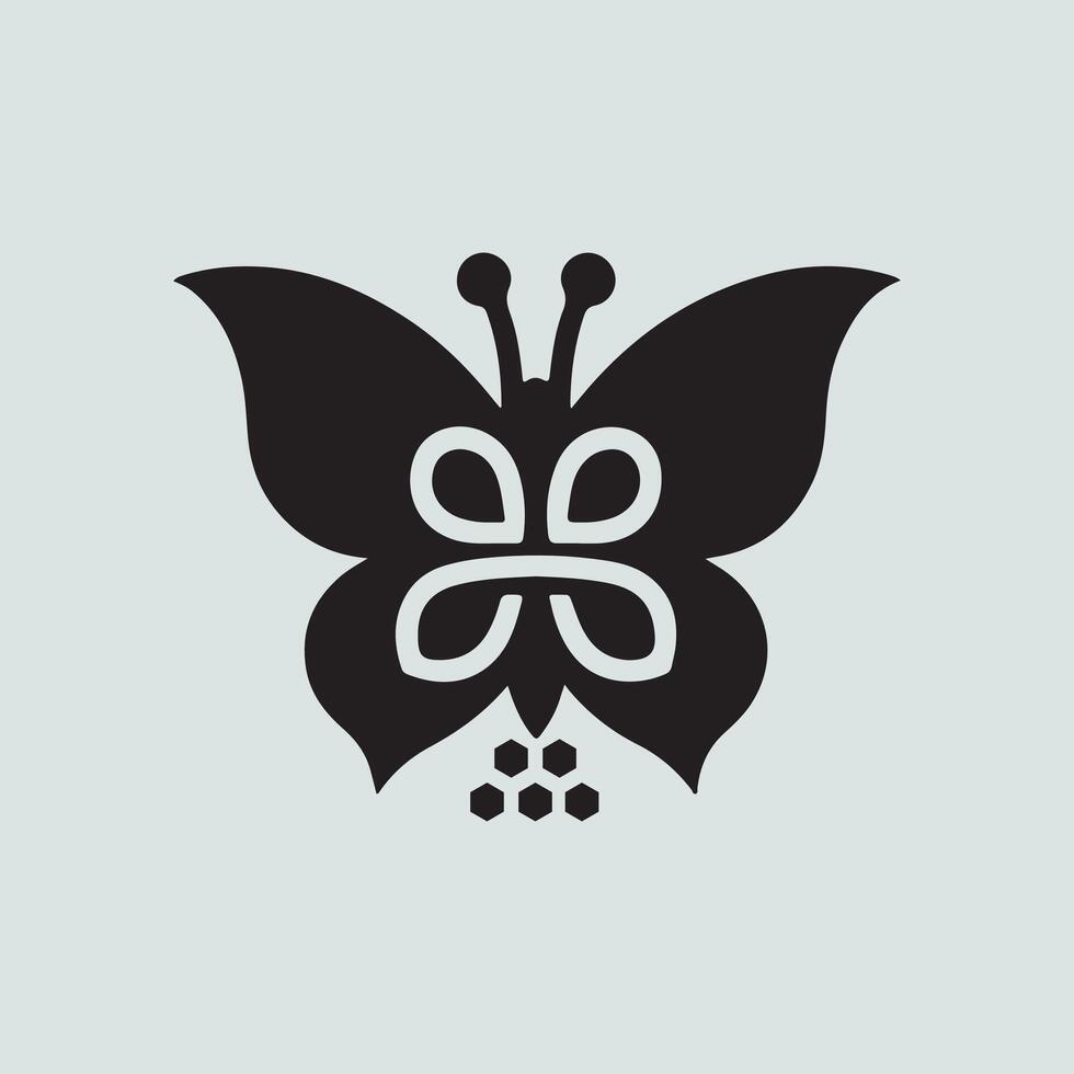 a logo design of a poisonous butterfly of pollution, minimalistic and simplistic, EPS format vector