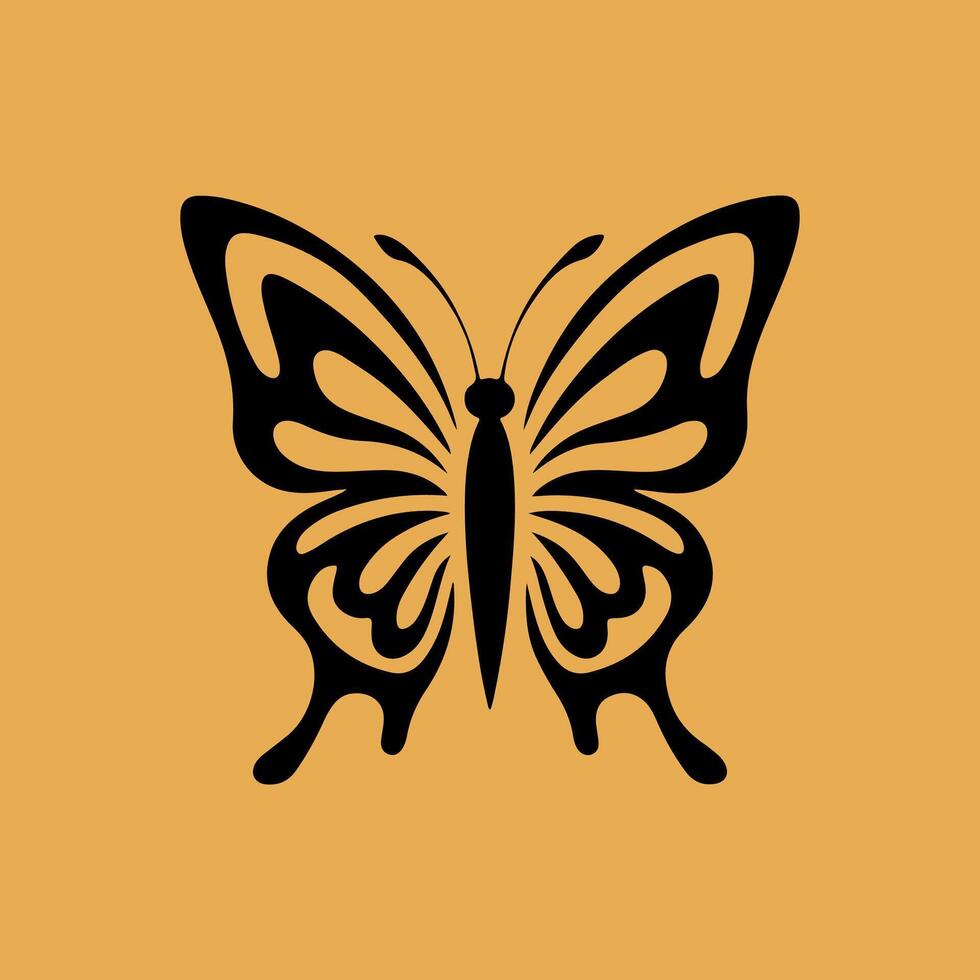 a logo design of a poisonous butterfly of pollution, minimalistic and simplistic, EPS format vector