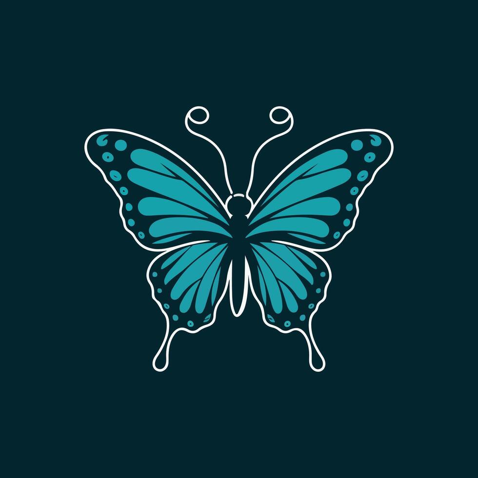 a logo design of a poisonous butterfly of pollution, minimalistic and simplistic, EPS format vector