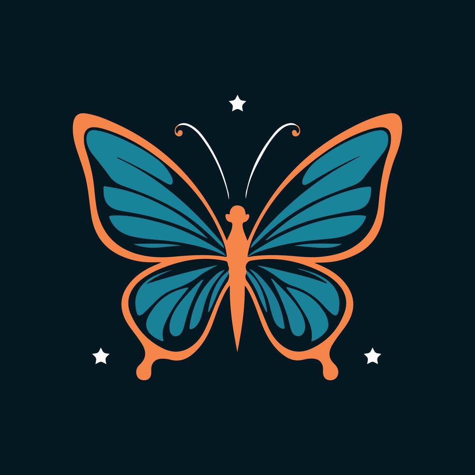 a logo design of a poisonous butterfly of pollution, minimalistic and simplistic, EPS format vector