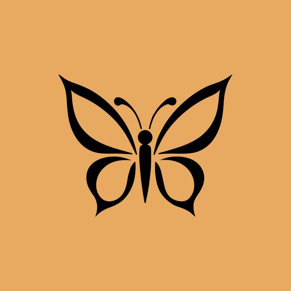 a logo design of a poisonous butterfly of pollution, minimalistic and simplistic, EPS format vector