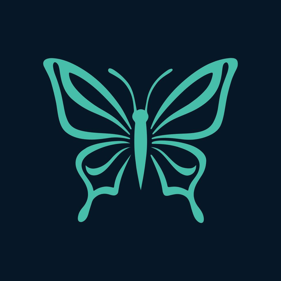 a logo design of a poisonous butterfly of pollution, minimalistic and simplistic, EPS format vector