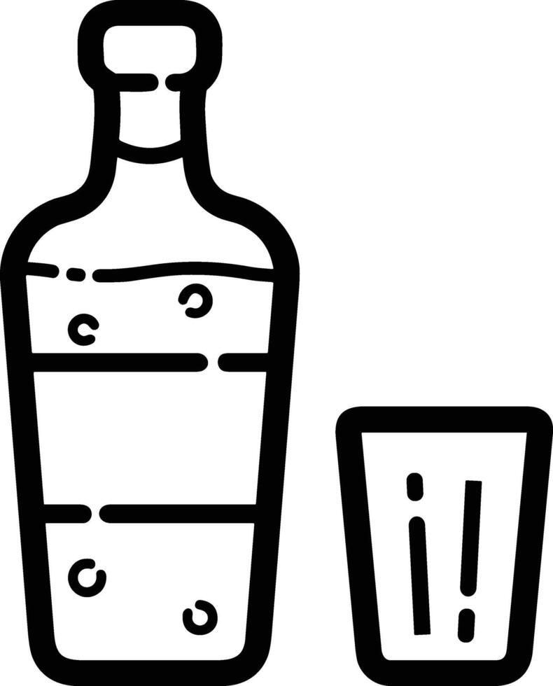 Bottle drink icon symbol image. Illustration of the drink water bottle glass design image vector