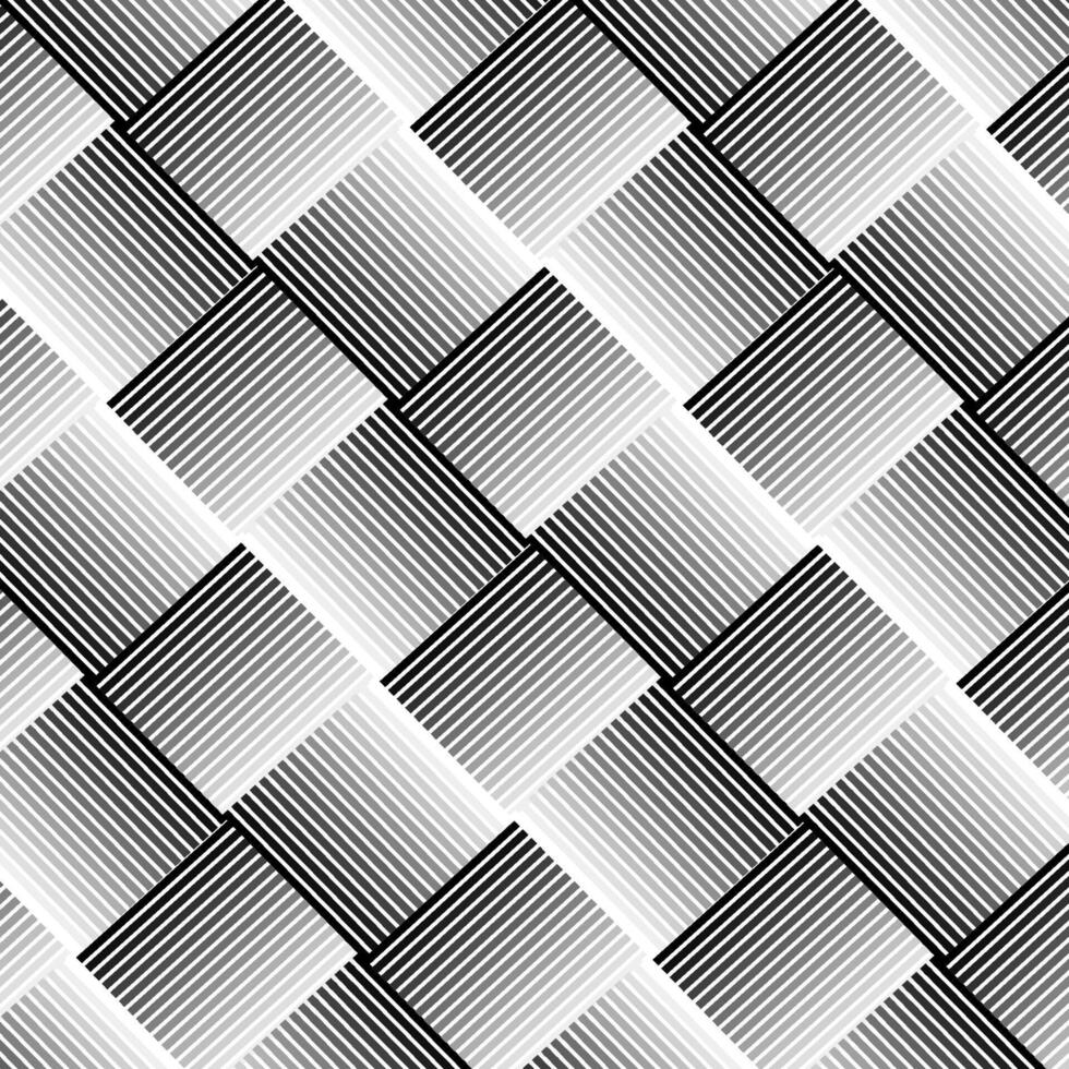 Abstract geometric background in the form of a mosaic of gray metal cubes vector