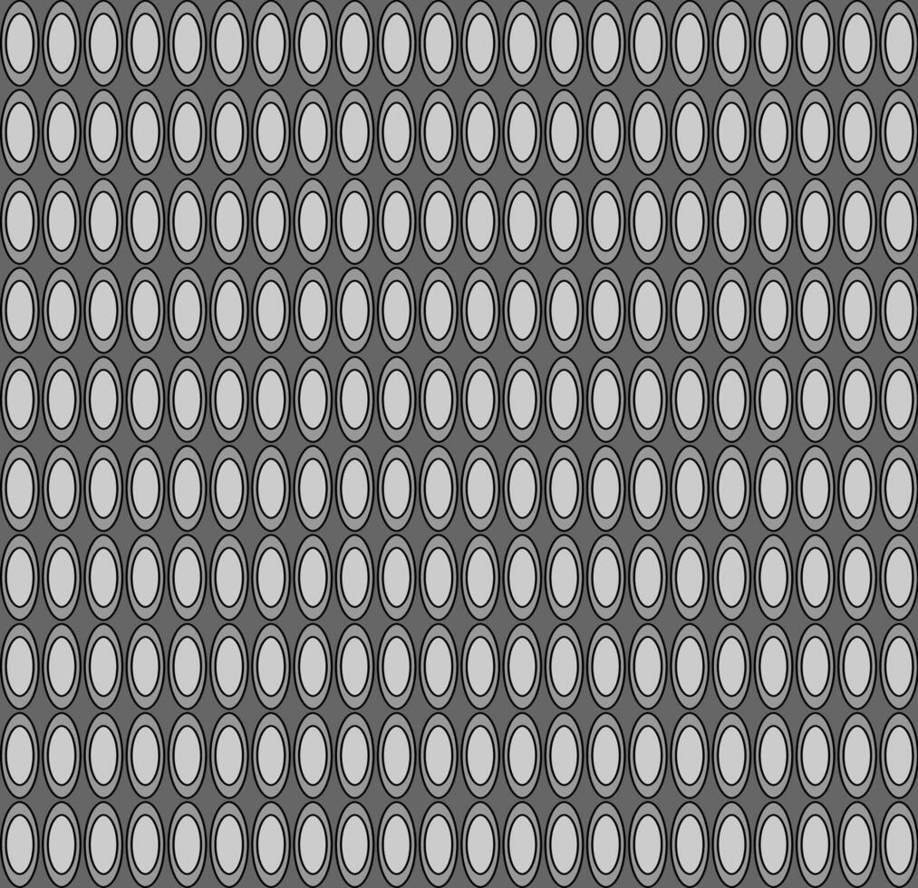 Abstract texture in the form of a monochrome pattern of ovals on a gray background vector