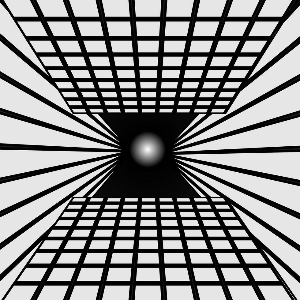 Abstract pattern in the form of black geometric shapes on a white background vector