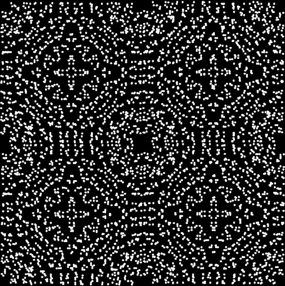 White original pattern on a black background vector