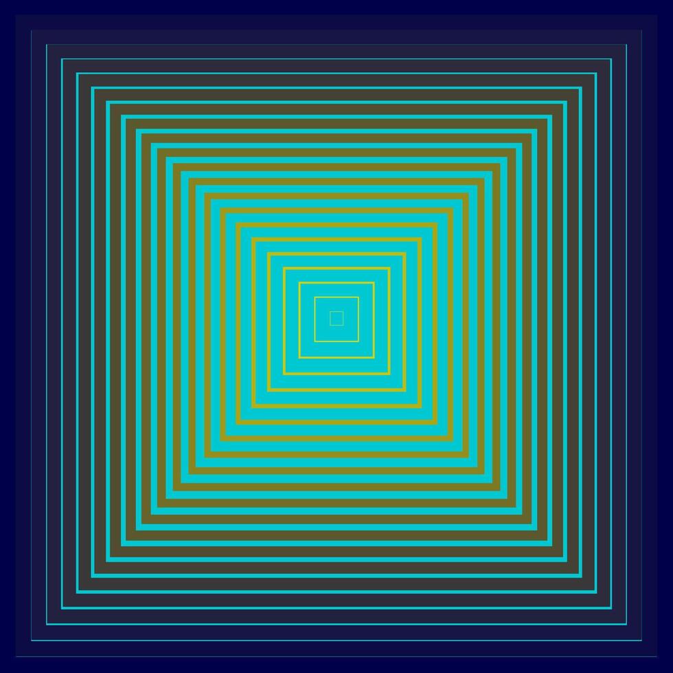 Abstract geometric pattern in the form of metal quadrangles on a blue background vector