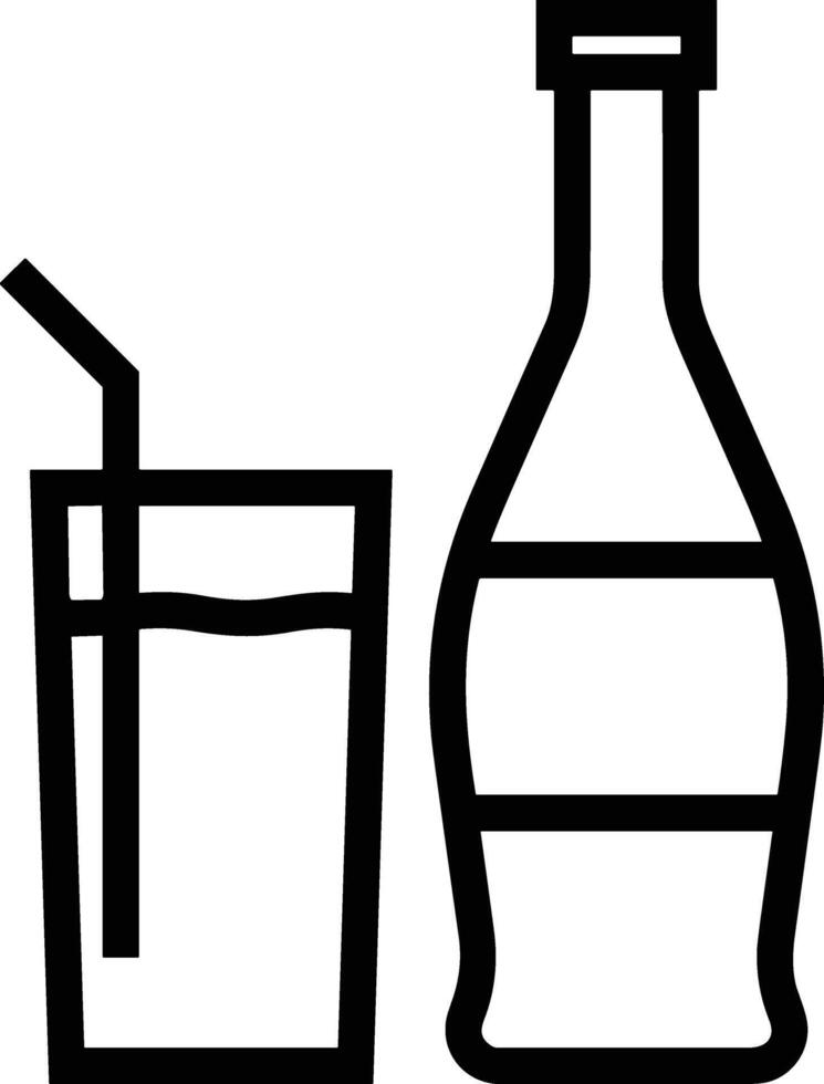 botella bebida icono símbolo imagen. ilustración de el bebida agua botella vaso diseño imagen vector